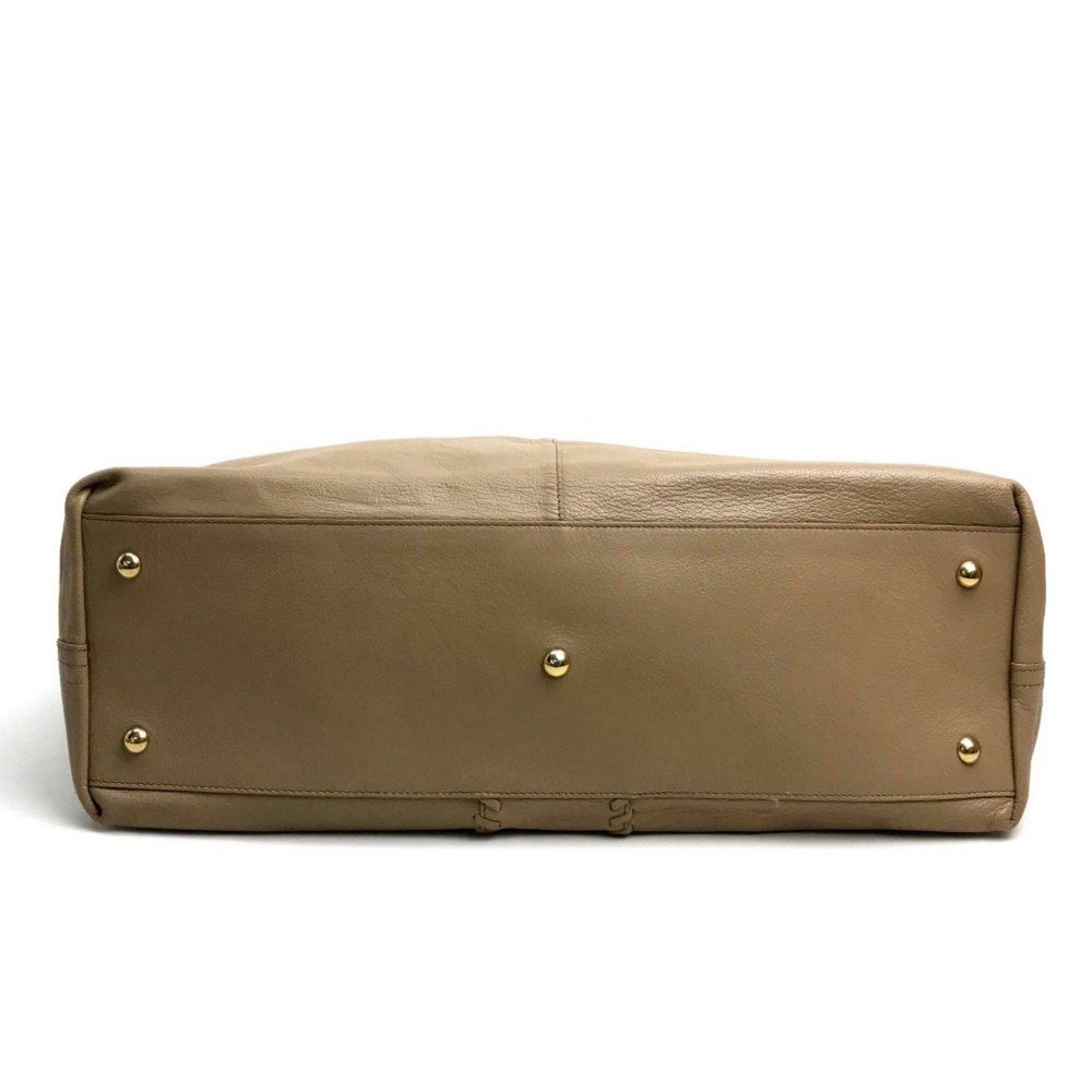 YVES SAINT LAURENT Reversible Beige Gold Shoulder Tote Bag - Picture 3 of 10